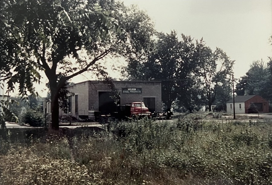 early garage where nelson steel operated out of